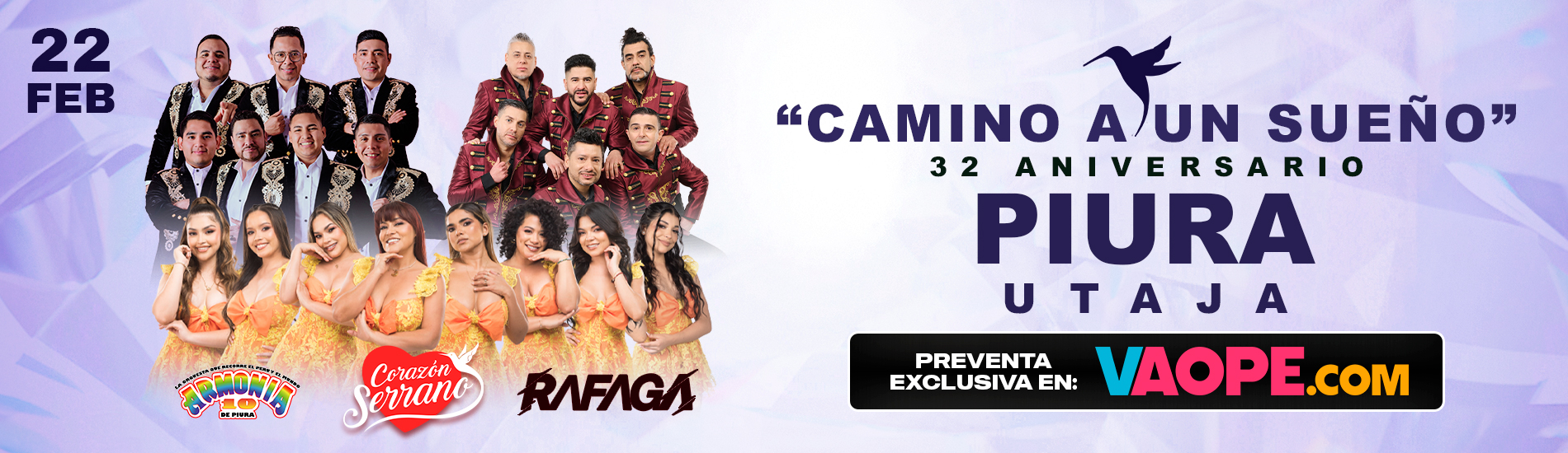 32° Aniversario de Corazón Serrano en Piura